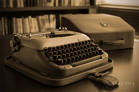 Imagem máquina de escrever portátil
